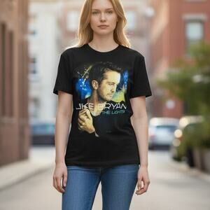 Luke Bryan Black Kill the lIghts Knit Concert T shirt Small